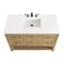 James Martin Vanities Breckenridge 48in Single Vanity, Light Natural Oak w/ 3 CM White Zeus Top 330-V48-LNO-3WZ - alternate 5